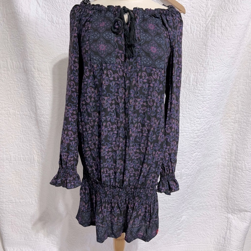 ESPRIT EDC Womens Floral Long Sleeve Dress/Tunic, Size X-Large